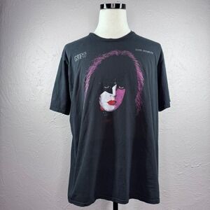 Vintage y2k (or‎ older) KISS Paul Stanley Black Shirt XL Classic Rock Glam Rock
